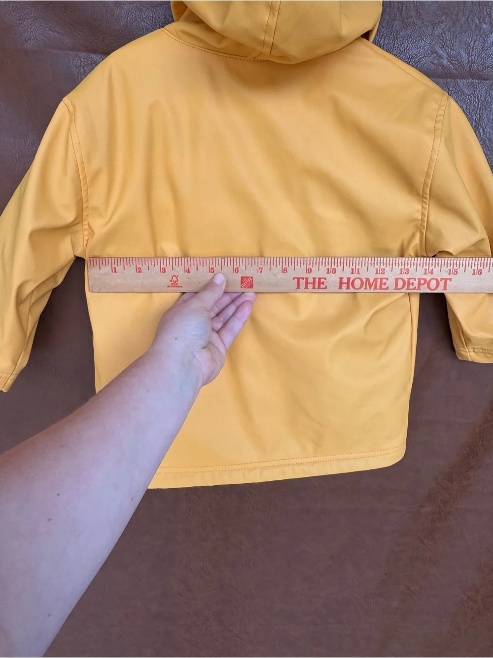 Hatley Kids Size 3 Yellow Raincoat Hooded Rain Jacket Striped Lined Boys Girls